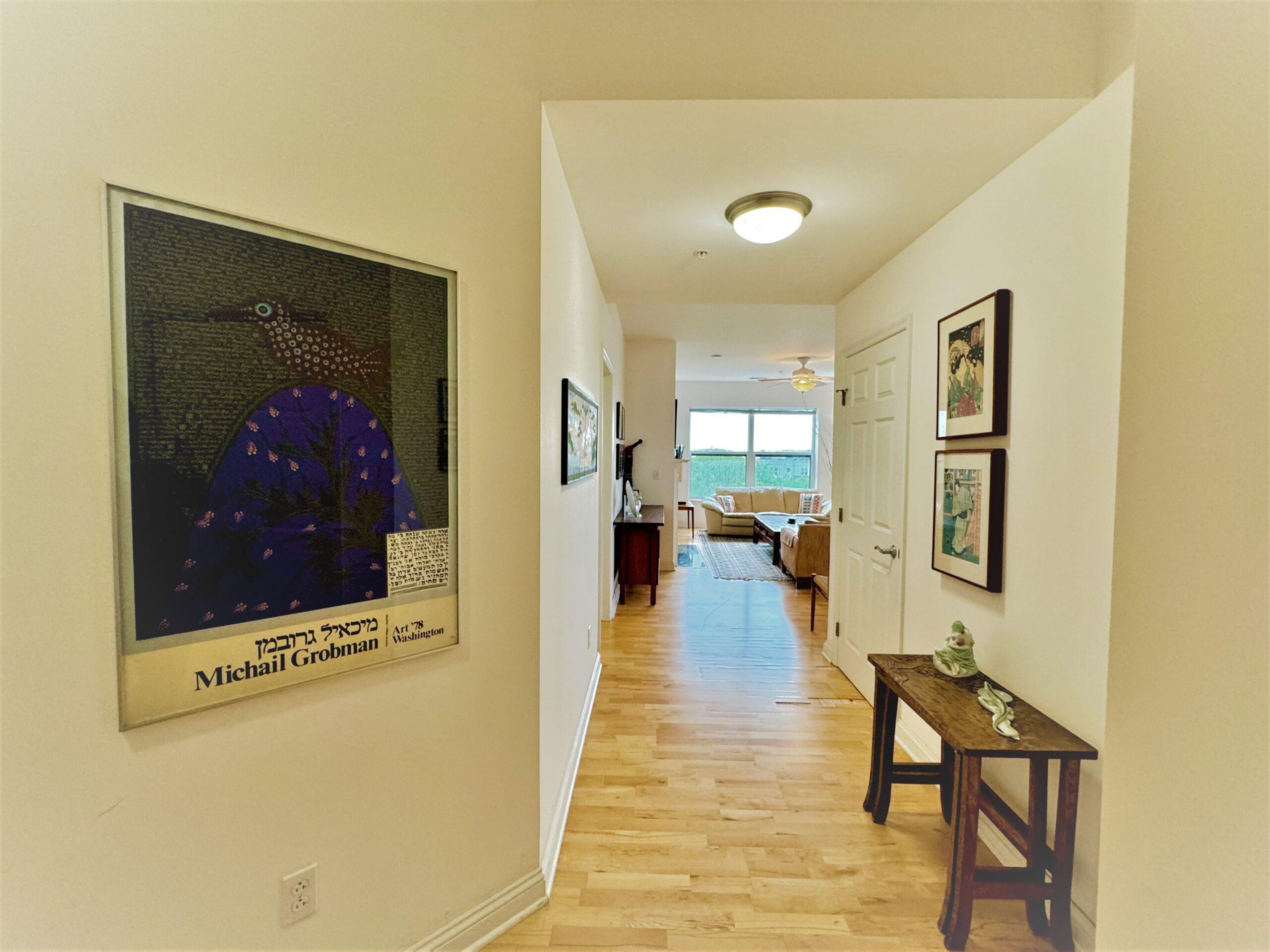 A hallway in the Langdon floor plan.