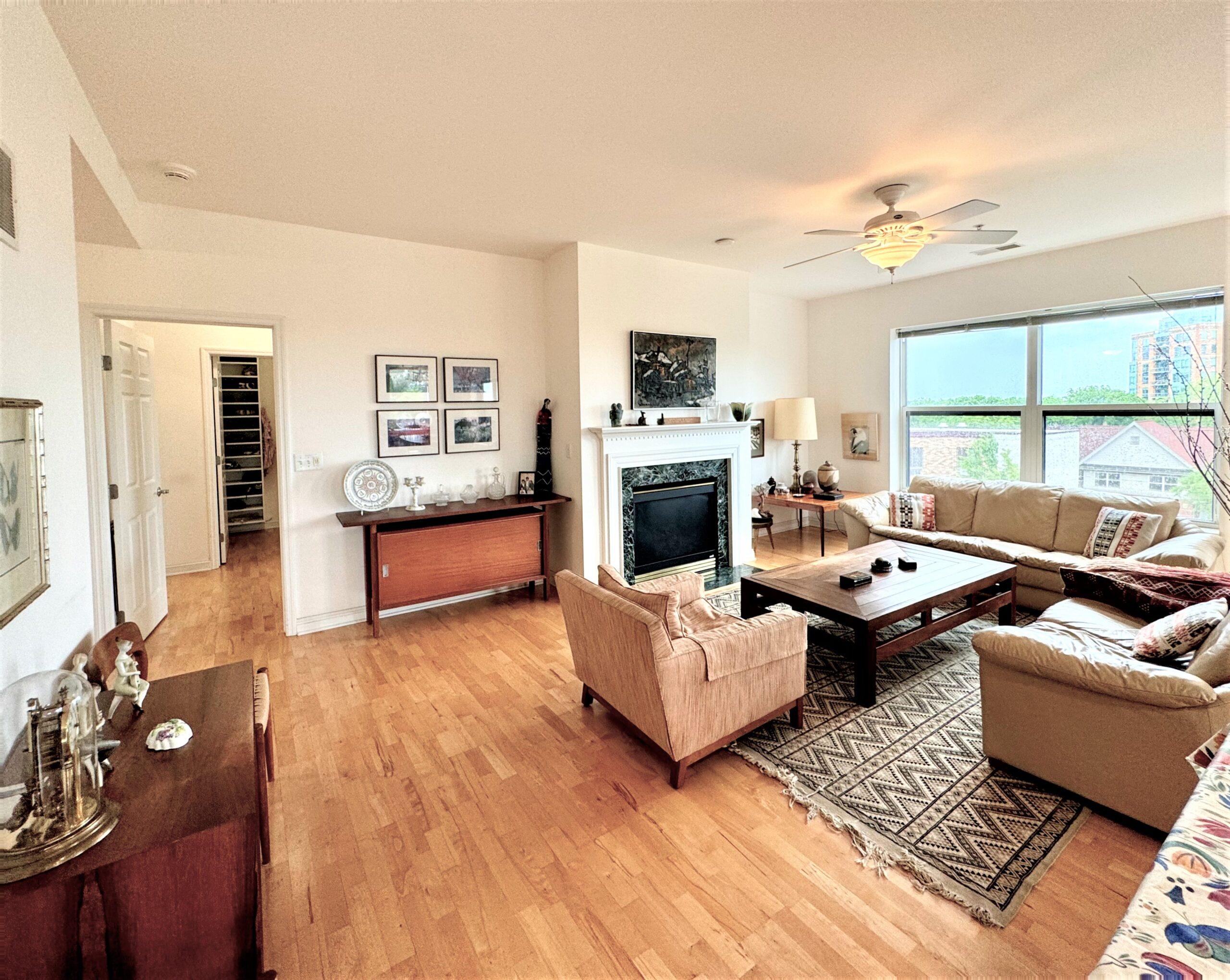 A living space in the Langdon floor plan.