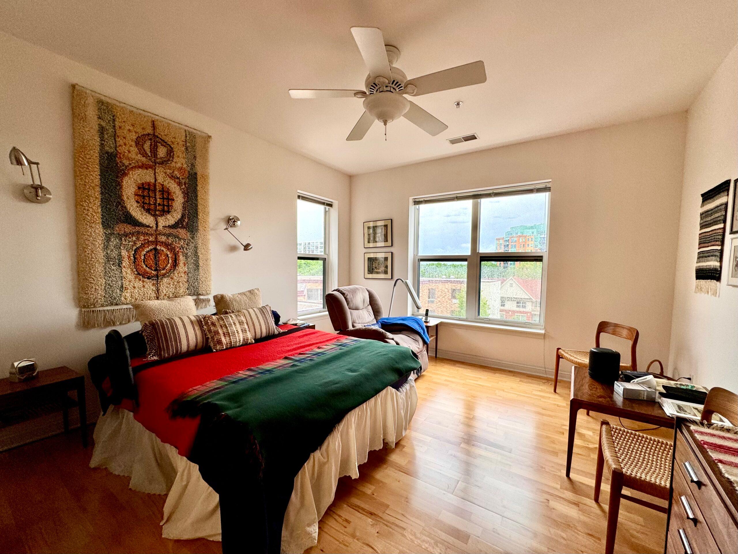 A main bedroom in the Langdon floor plan.