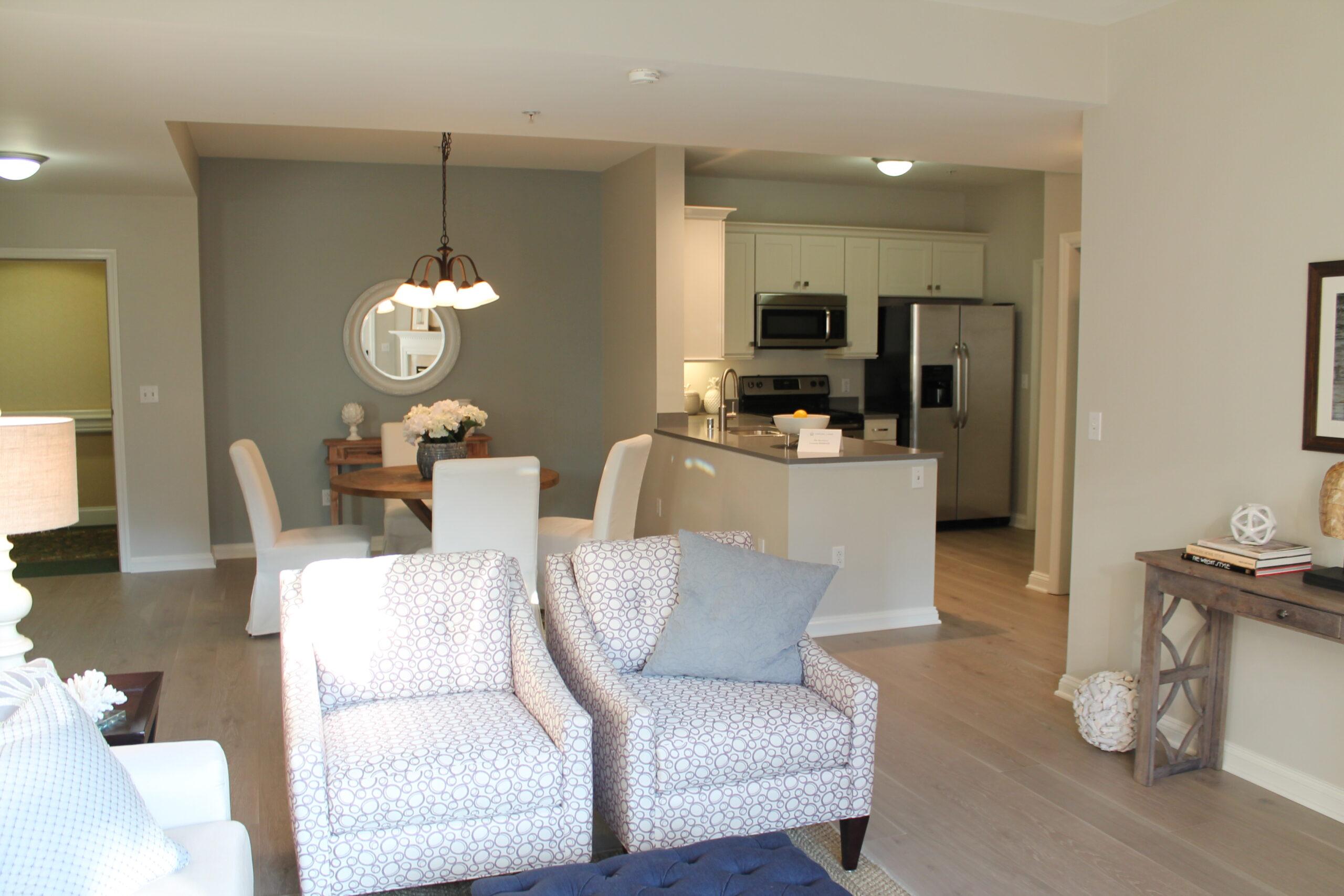 A living area in the Reno floor plan.