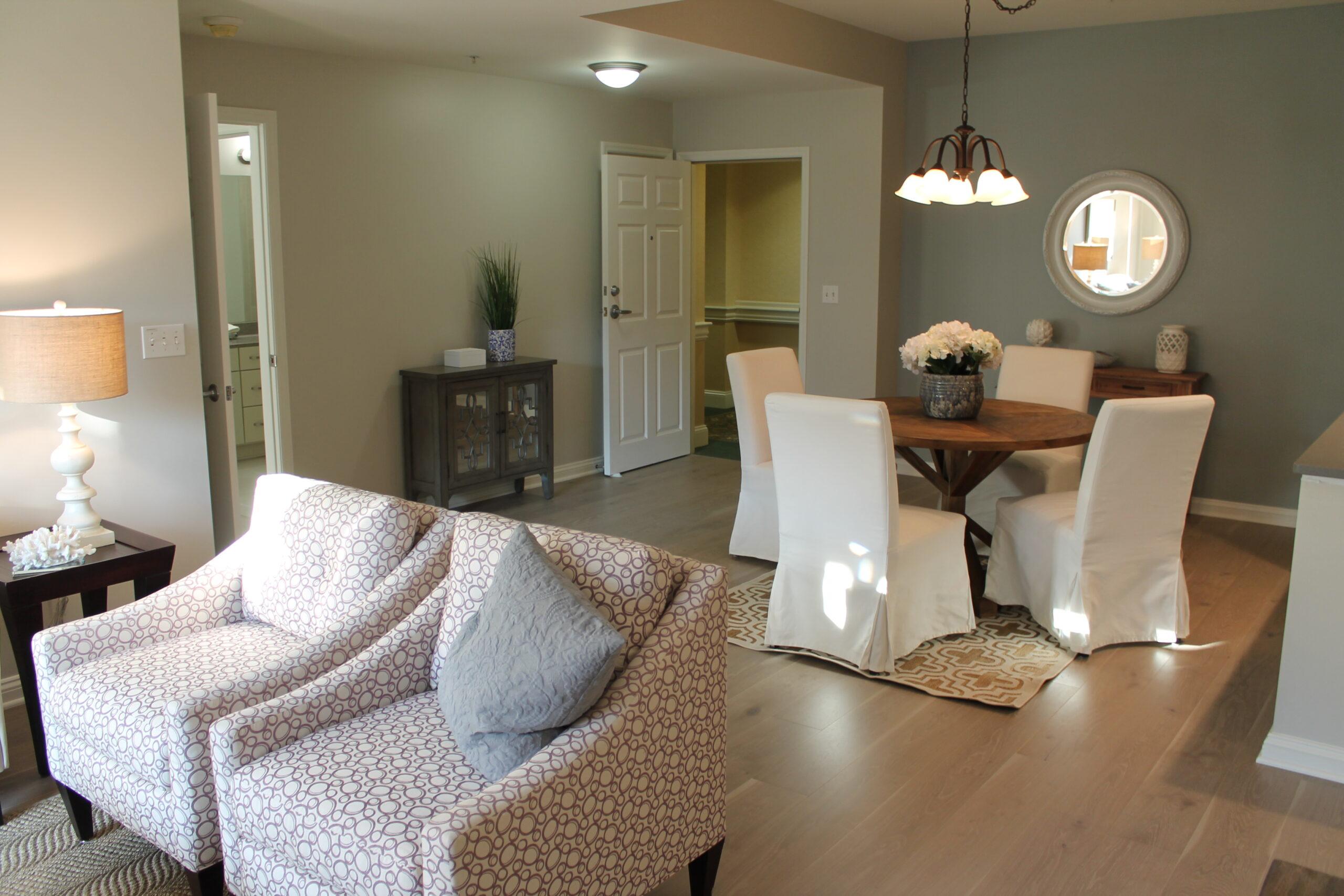 A living area in the Reno floor plan.