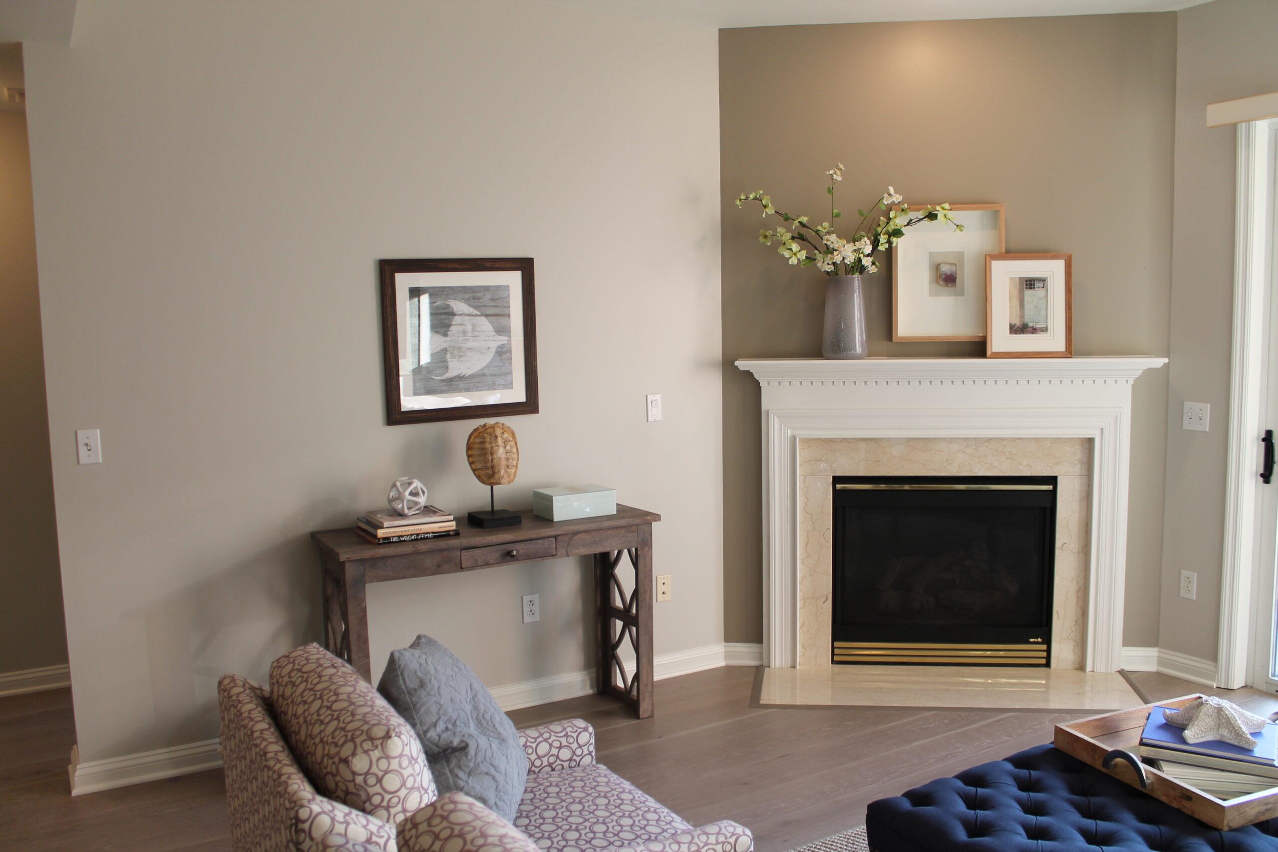 A living area in the Reno floor plan.