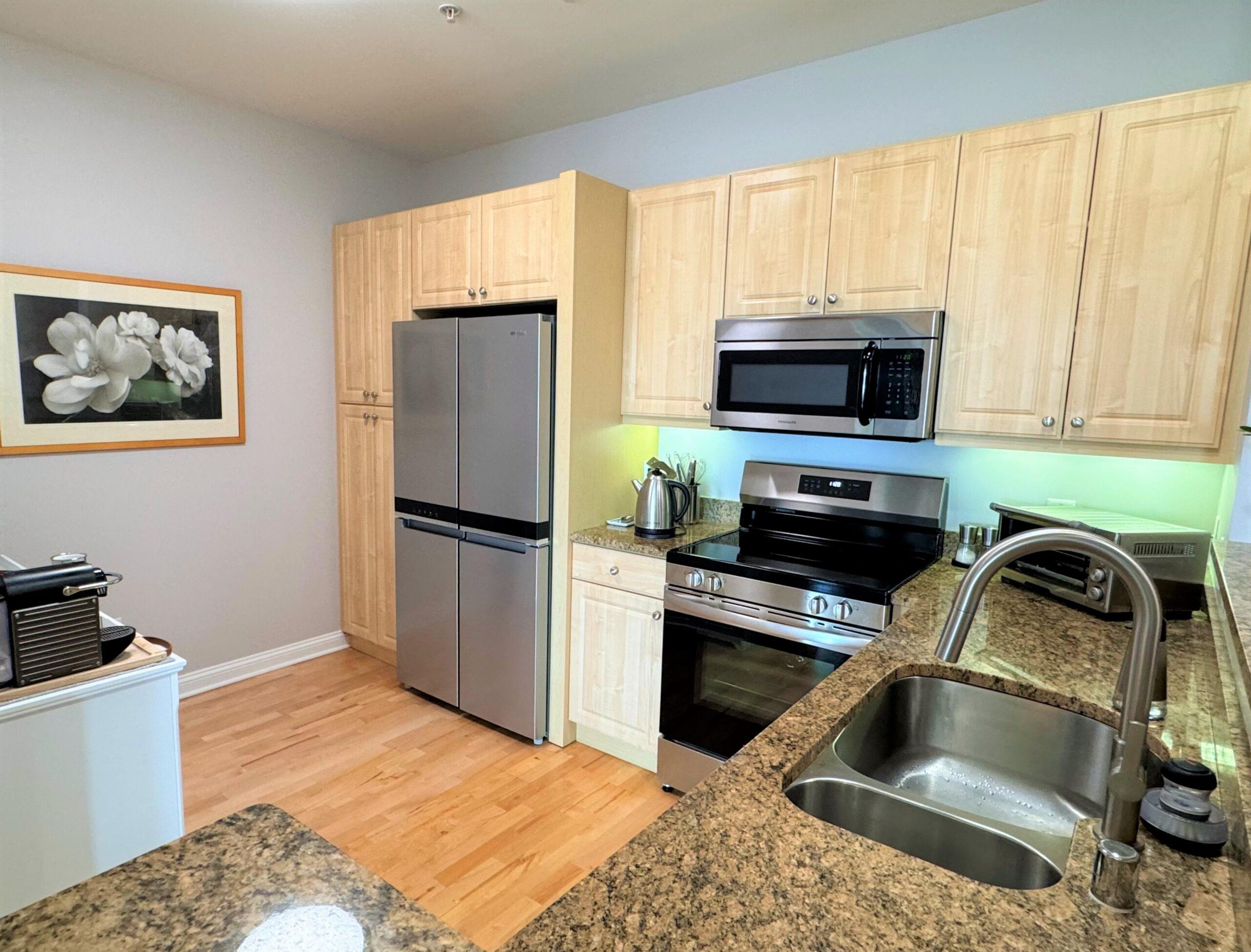 A kitchen in the Webster floor plan.